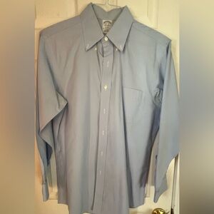 Brooks Brothers Regent Fit Blue Micro-Check Dress Shirt - 15 ½ x 32